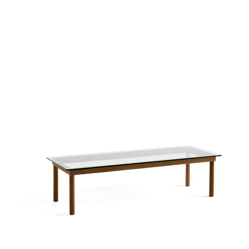 Kofi Couchtisch Walnut-clear glass, 50 cm by HAY – product photo