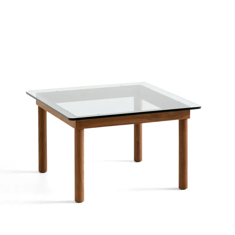 Kofi Couchtisch Walnut-clear glass, 60 cm by HAY – product photo
