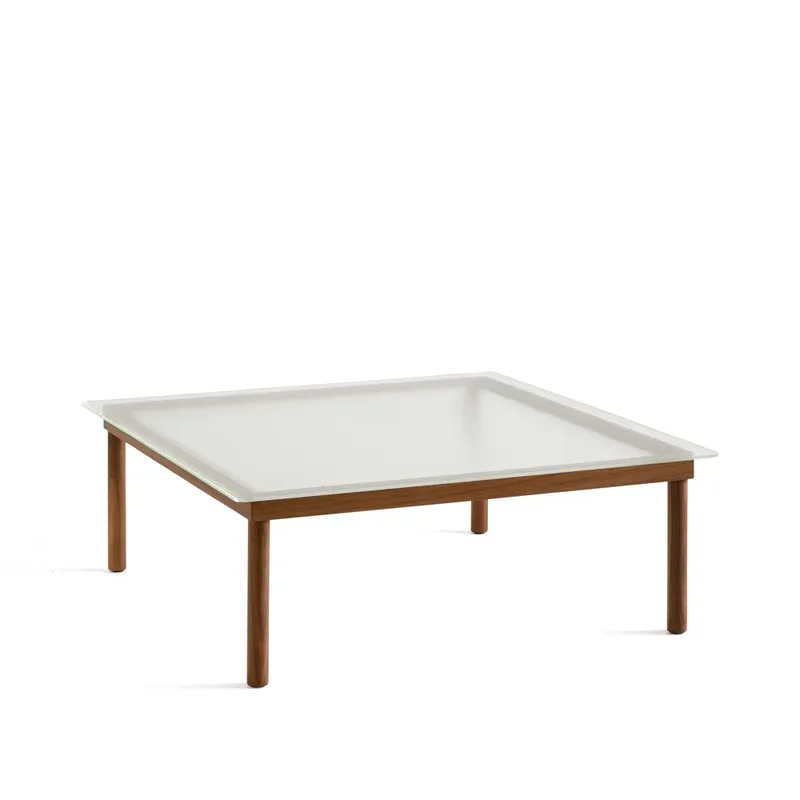 Kofi Couchtisch Walnut-ribbed glass, 100 cm by HAY – product photo
