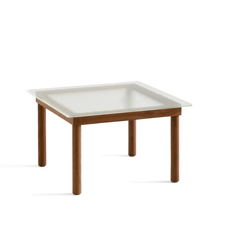 Kofi Couchtisch Walnut-ribbed glass, 60 cm by HAY – product photo