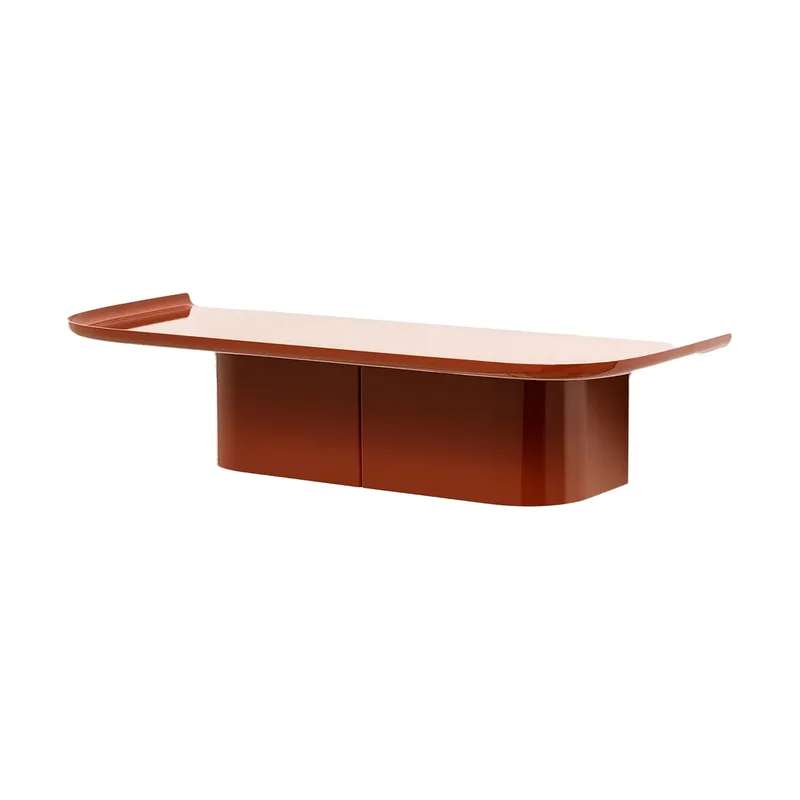 Korpus 4 hooks Wandregal M Brick red by HAY – product photo