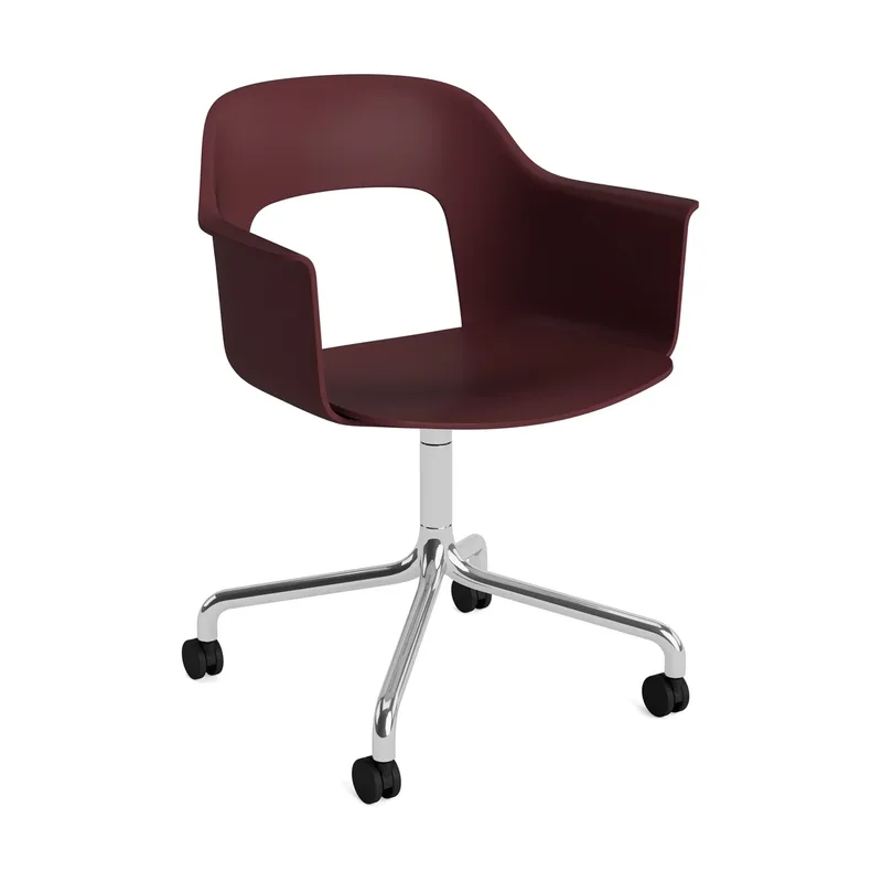 Layout Armchair 261 Stuhl Bordeaux-polerad aluminium von HAY – Produktfoto