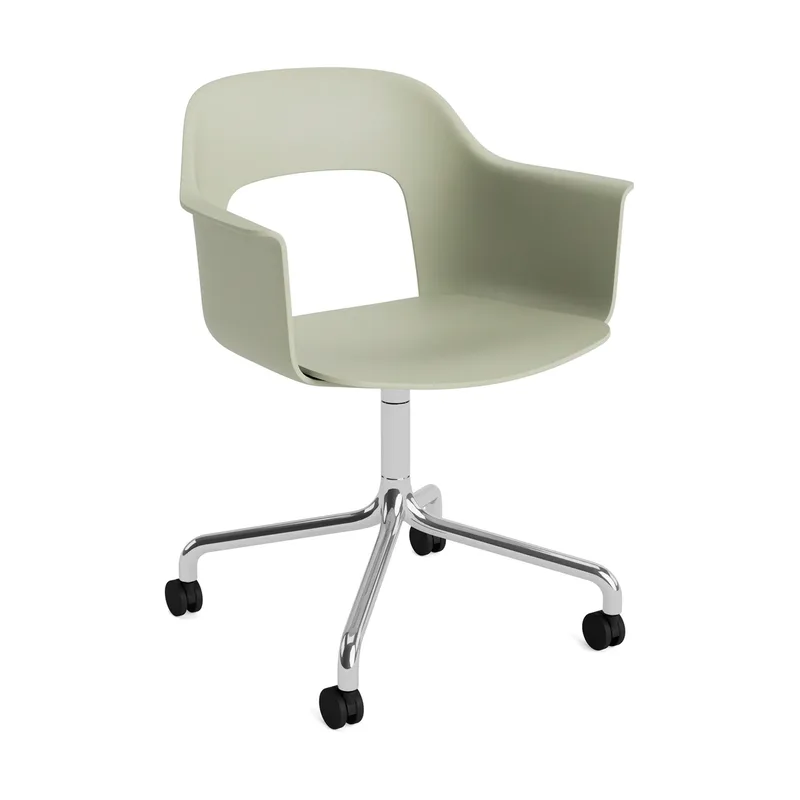 Layout Armchair 261 Stuhl Bottle green-polerad aluminium von HAY – Produktfoto