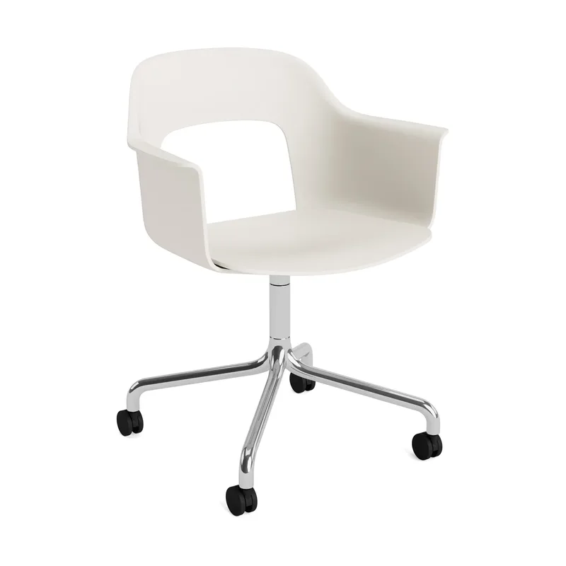 Layout Armchair 261 Stuhl Cream white-polerad aluminium von HAY – Produktfoto