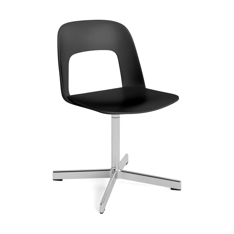Layout Chair 131 Stuhl Black-polerad aluminium von HAY – Produktfoto