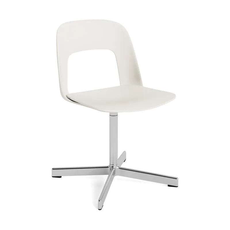 Layout Chair 131 Stuhl Cream white-polerad aluminium fra HAY – produktbillede