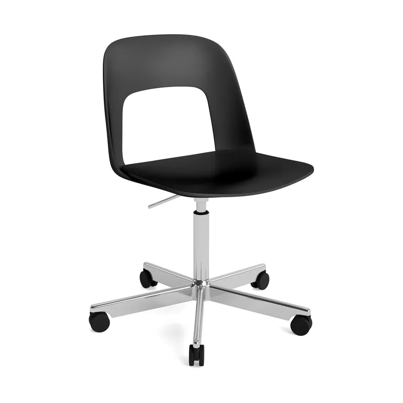 Layout Chair 141 Stuhl Black-polerad aluminium von HAY – Produktfoto