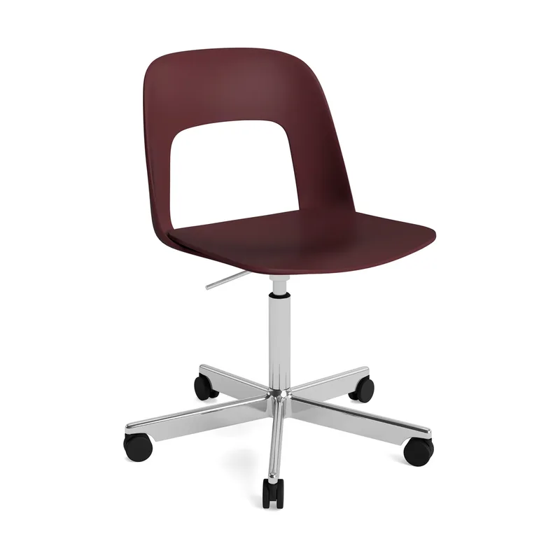 Layout Chair 141 Stuhl Bordeaux-polerad aluminium von HAY – Produktfoto
