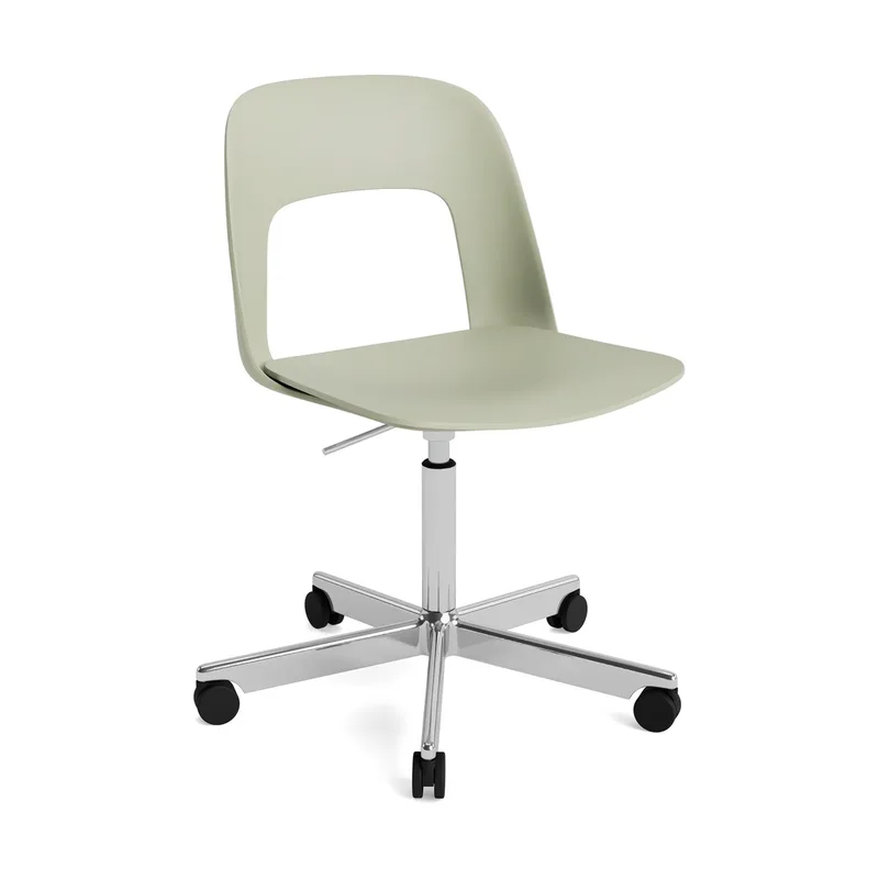 Layout Chair 141 Stuhl Bottle green-polerad aluminium fra HAY – produktbillede
