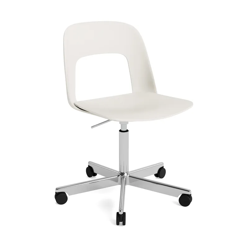 Layout Chair 141 Stuhl Cream white-polerad aluminium von HAY – Produktfoto