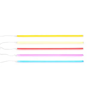 LED-buislamp Neon Tube, PVC, lengte 1,5 m, stekker fra HAY i Lyserød – produktbillede 5 af 5