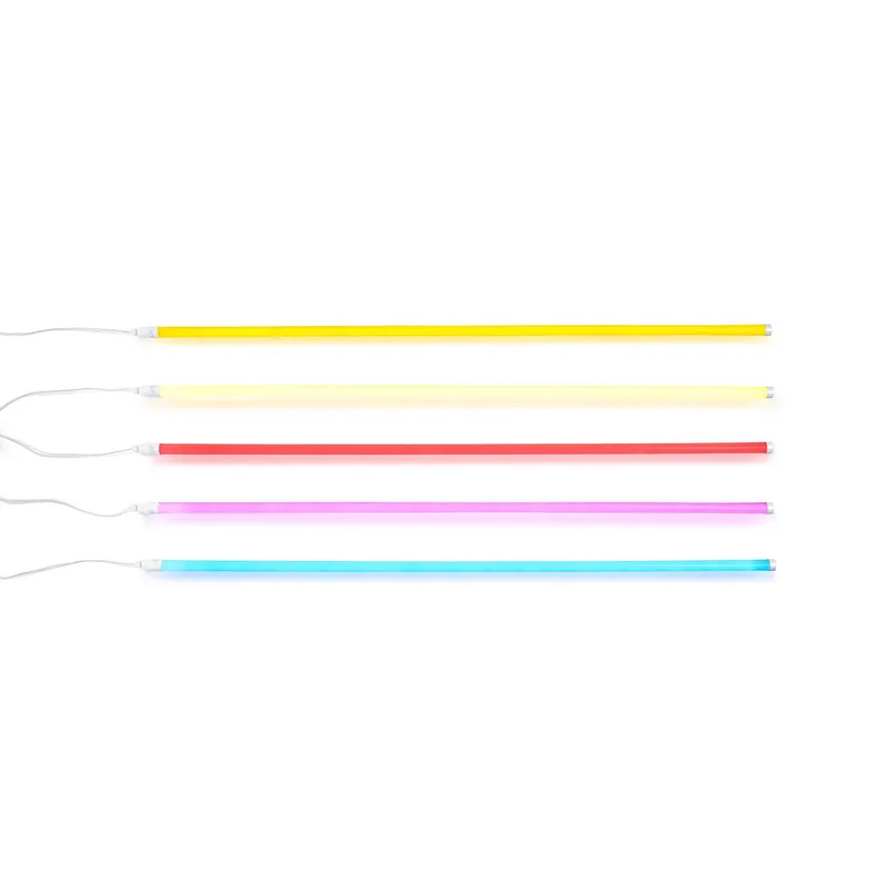 LED-buislamp Neon Tube, PVC, lengte 1,5 m, stekker fra HAY i Lyserød – produktbillede 5 af 5