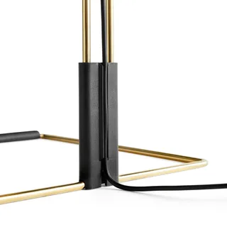 LED tafellamp Matin, wit/messing, hoogte 38 cm by HAY in White, Brass – product photo 3 of 4