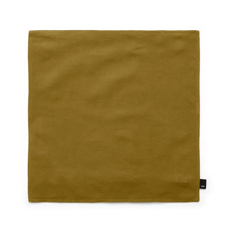 Leinen Kissenbezug 50x50 cm Olive fra HAY – produktbillede