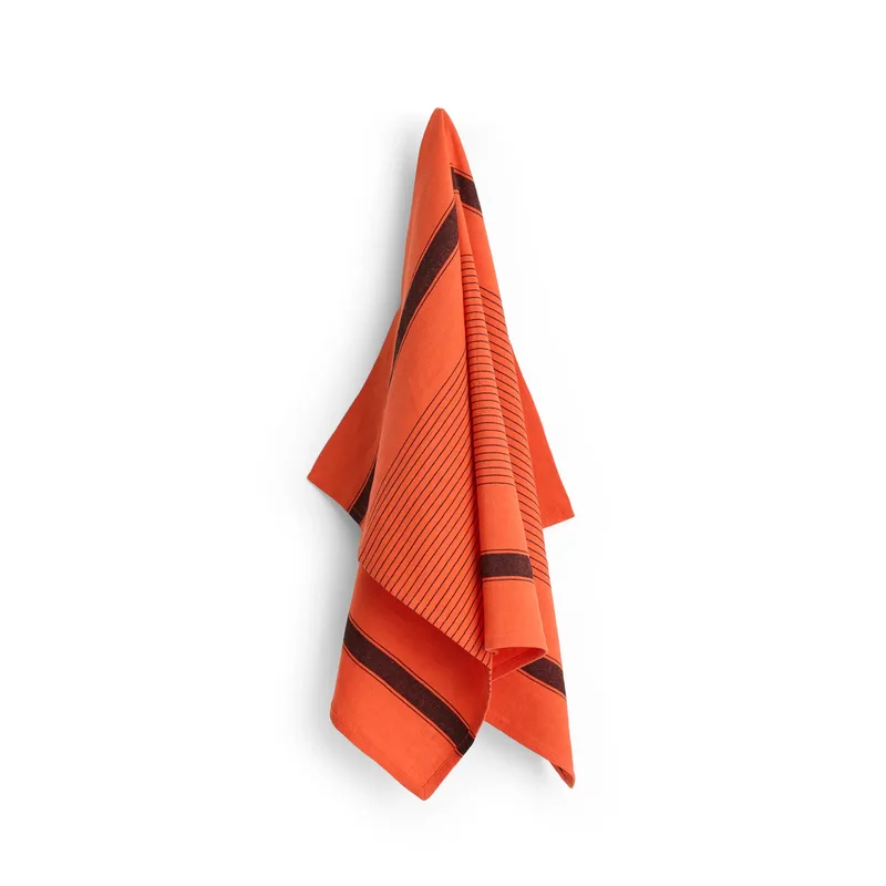 Linear Geschirrtuch 52x80 cm Warm red van HAY – productfoto