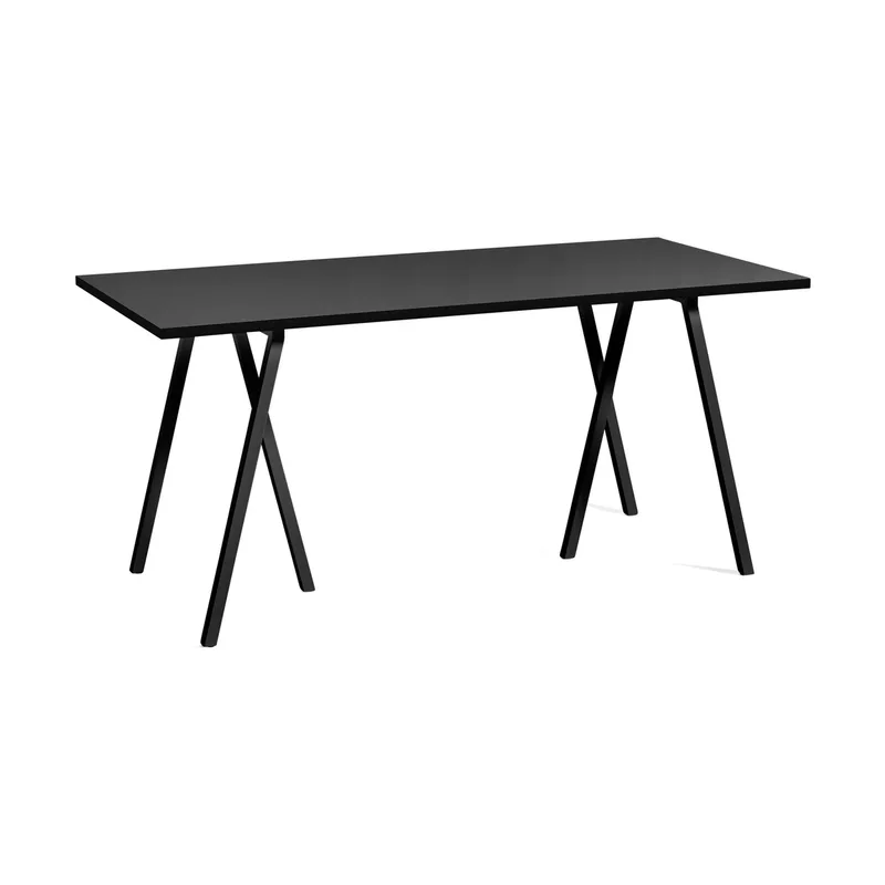 Loop Stand Esstisch Black linoleum-black, 160 cm by HAY – product photo