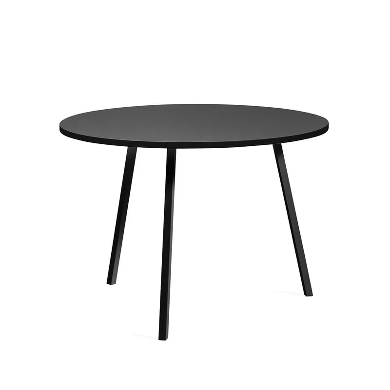 Loop Stand Esstisch rund Black linoleum-black, Ø105 cm by HAY – product photo