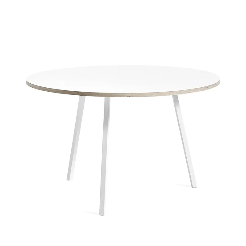 Loop Stand Esstisch rund White laminate-white, Ø120 cm by HAY – product photo