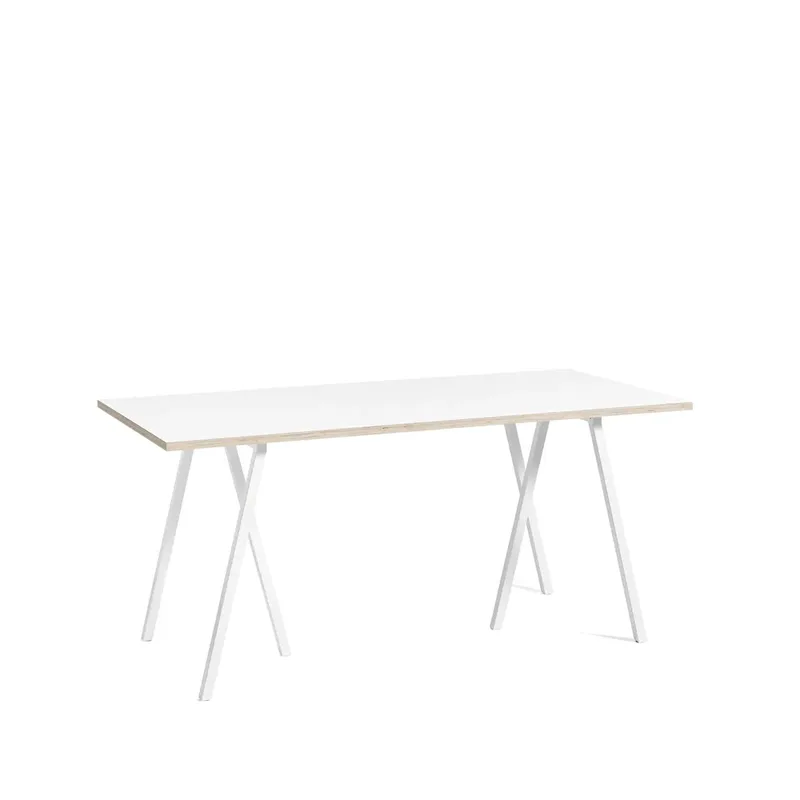 Loop Stand Esstisch White laminate-white, 160 cm by HAY – product photo