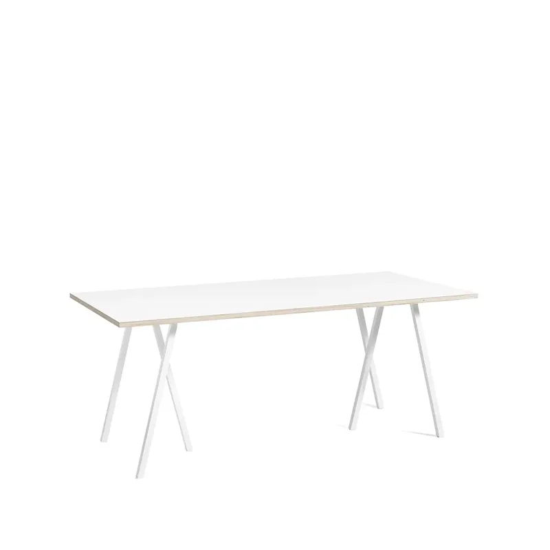 Loop Stand Esstisch White laminate-white, 180 cm by HAY – product photo