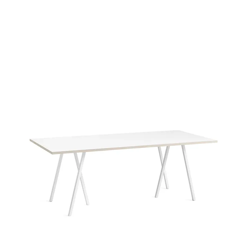 Loop Stand Esstisch White laminate-white, 200 cm by HAY – product photo