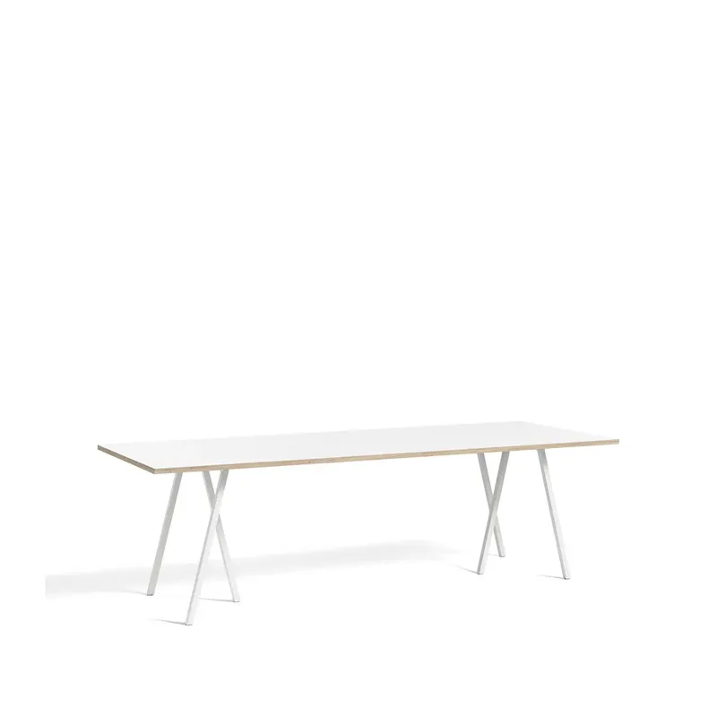 Loop Stand Esstisch White laminate-white, 250 cm by HAY – product photo