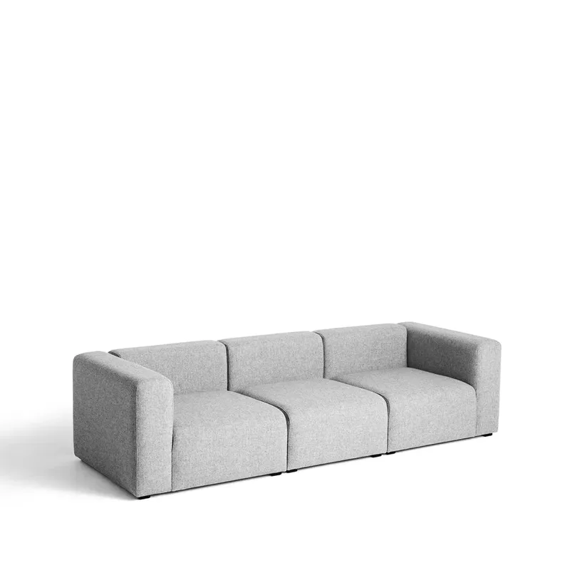 Mags 3-Sitzer Sofa tyg Hallingdal 130 light grey by HAY – product photo