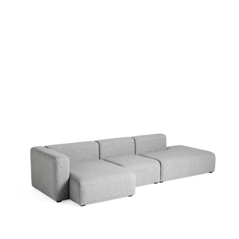 Mags Modulsofa Stoff Hallingdal 130 grau, links by HAY – product photo
