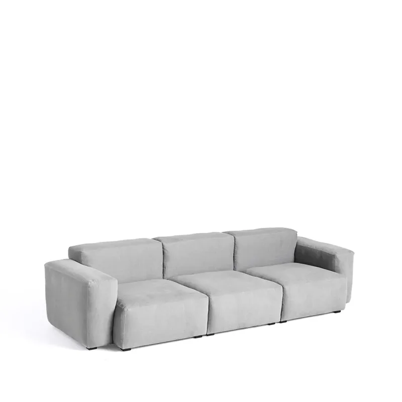 Mags Soft low 3-Sitzer Sofa Linara 443 Tweed-Ton-in-Ton-Naht van HAY – productfoto