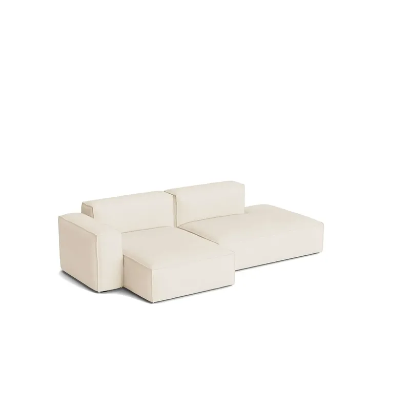 Mags Soft Low Armrest Sofa 2,5-Sitzer Kombination 3 Turf cream, links ausgerichtet, abnehmbarer Bezug by HAY – product photo