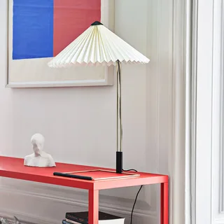 Matin 380 LED tafellamp met plooi, wit by HAY in White, Brass – product photo 4 of 4