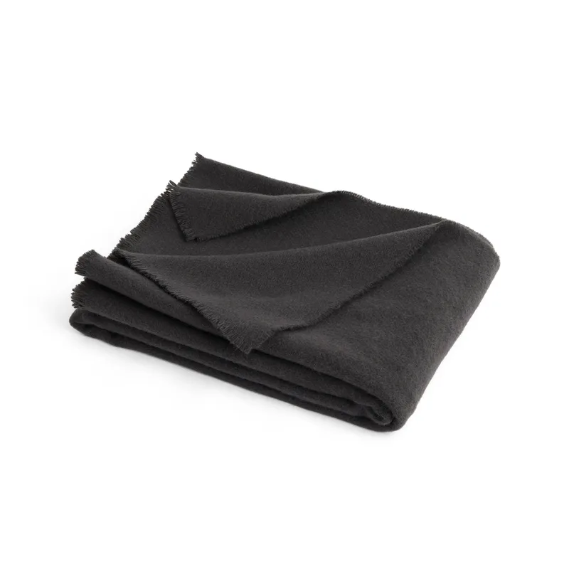 Mono Wolldecke 130x180 cm Charcoal från HAY – produktbild