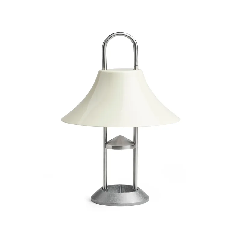 Mousqueton tragbare Tischleuchte Oyster white by HAY – product photo