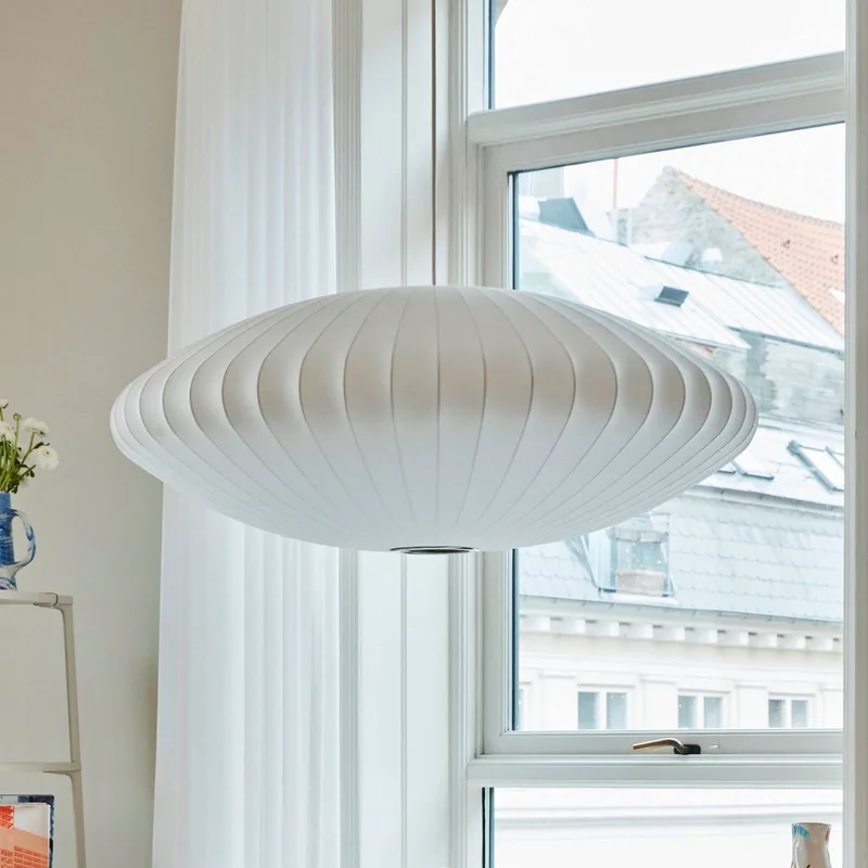 Nelson Saucer Bubble hänglampa XL, Ø 127 cm från HAY i Vit – produktbild