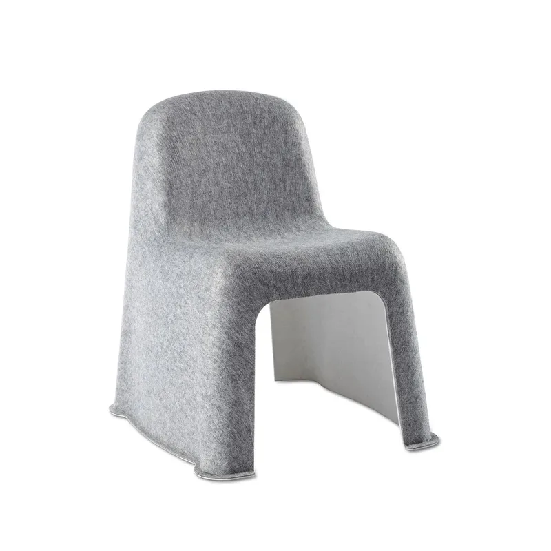 Nobody Stuhl light grey, Innenseite offwhite von HAY – Produktfoto