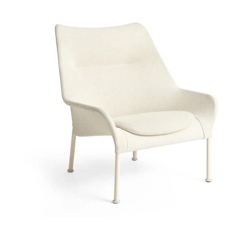 O2 Lounge Chair Sessel Soft cream-lackierter Stahl eggshell von HAY – Produktfoto
