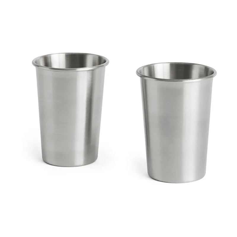 Outdoor Market Becher Edelstahl, 400 ml, 2er Pack von HAY – Produktfoto