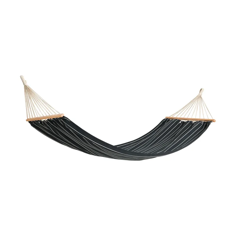 Outdoor Market Hängematte Black-beige, 210x100 cm von HAY – Produktfoto