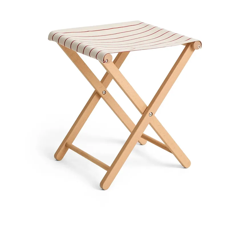Outdoor Market Klapphocker Beige-red von HAY – Produktfoto