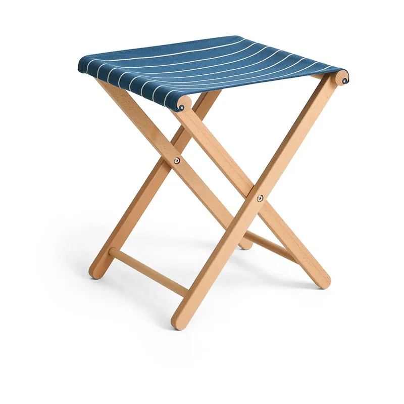 Outdoor Market Klapphocker Blue-beige by HAY – product photo
