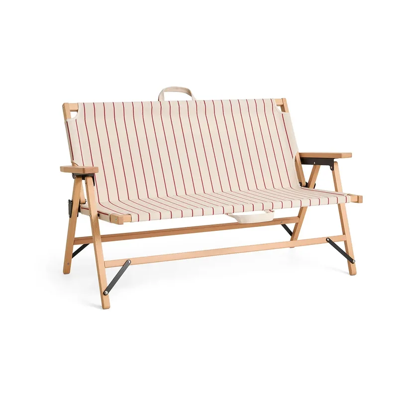 Outdoor Market Klappsofa Beige-red, 2-sitzig från HAY – produktbild