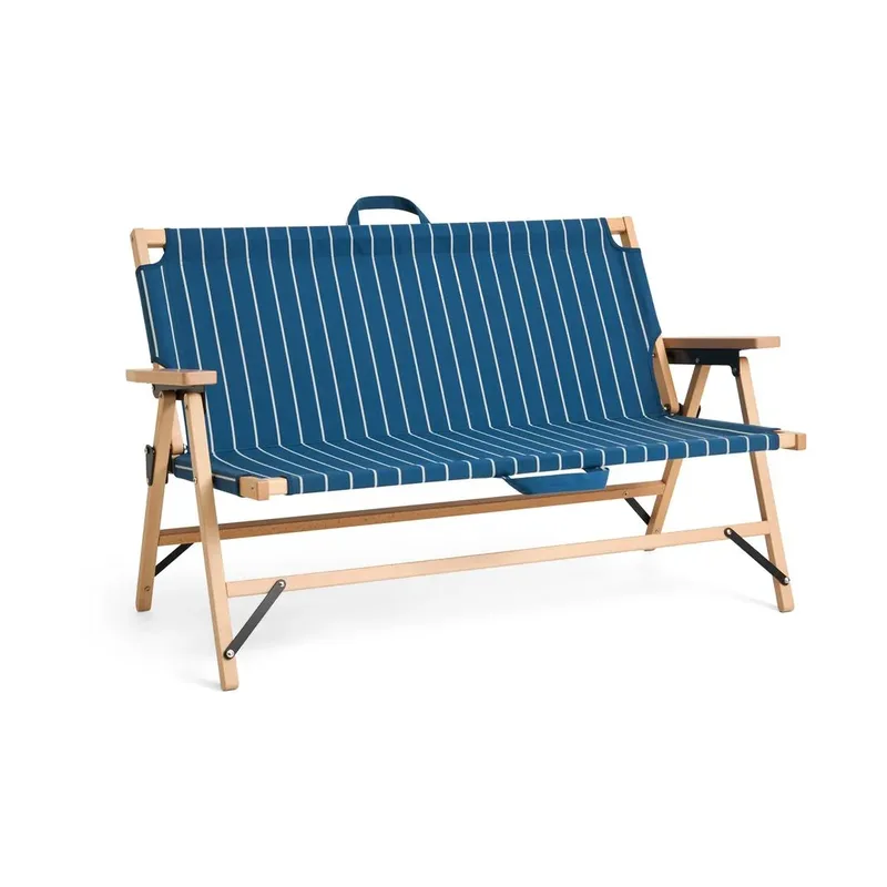 Outdoor Market Klappsofa Blue-beige, 2-sitzig från HAY – produktbild
