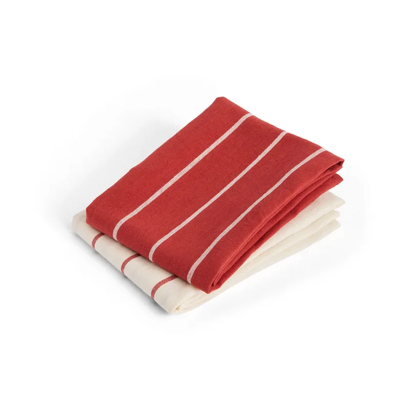 Outdoor Market Küchenhandtuch Beige-red, 2-pack van HAY – productfoto