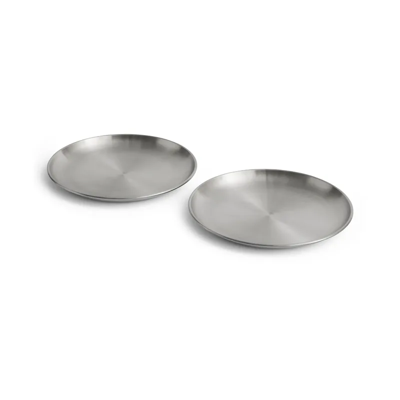 Outdoor Market Teller Edelstahl, Ø26 cm, 2er Pack van HAY – productfoto