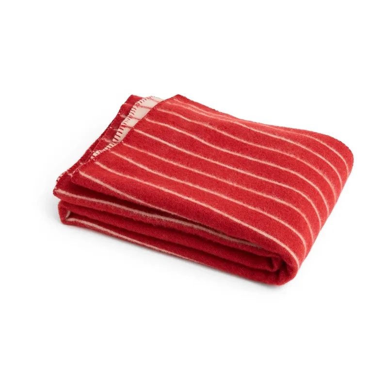Outdoor Market Wolldecke Beige-red, 130x180 cm från HAY – produktbild
