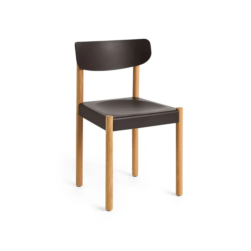 Pack Chair 10 Stuhl Geölt Eiche-graphite brown by HAY – product photo