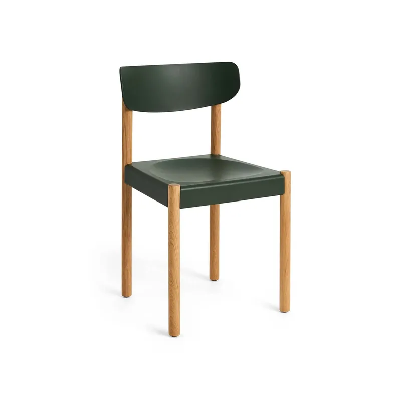 Pack Chair 10 Stuhl Geölte Eiche-palm green by HAY – product photo