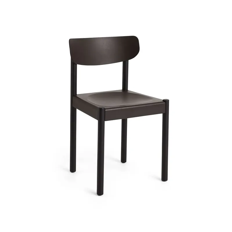 Pack Chair 10 Stuhl Iron black Eiche-Graphitbraun van HAY – productfoto