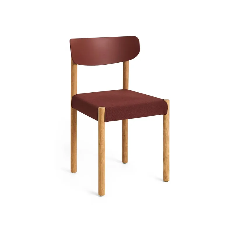 Pack Chair 11 Stuhl Geölt Eiche-hull red-Steelcut 655 by HAY – product photo