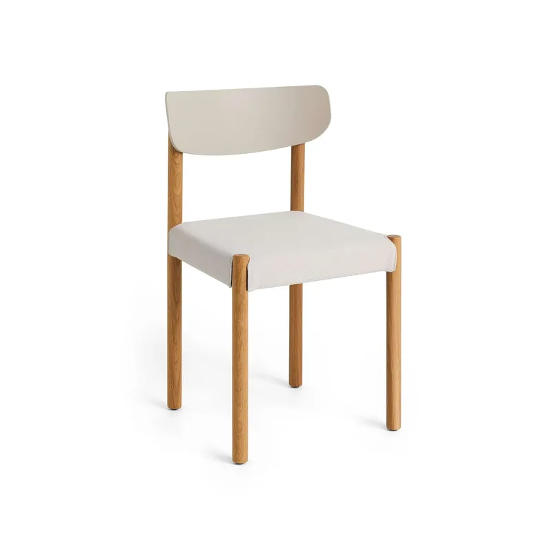 Pack Chair 11 Stuhl Geölte Eiche-chalk grey-Steelcut 220 van HAY – productfoto